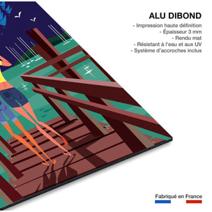 Tableau le pont des amours annecy lac Tableau alu Dibond