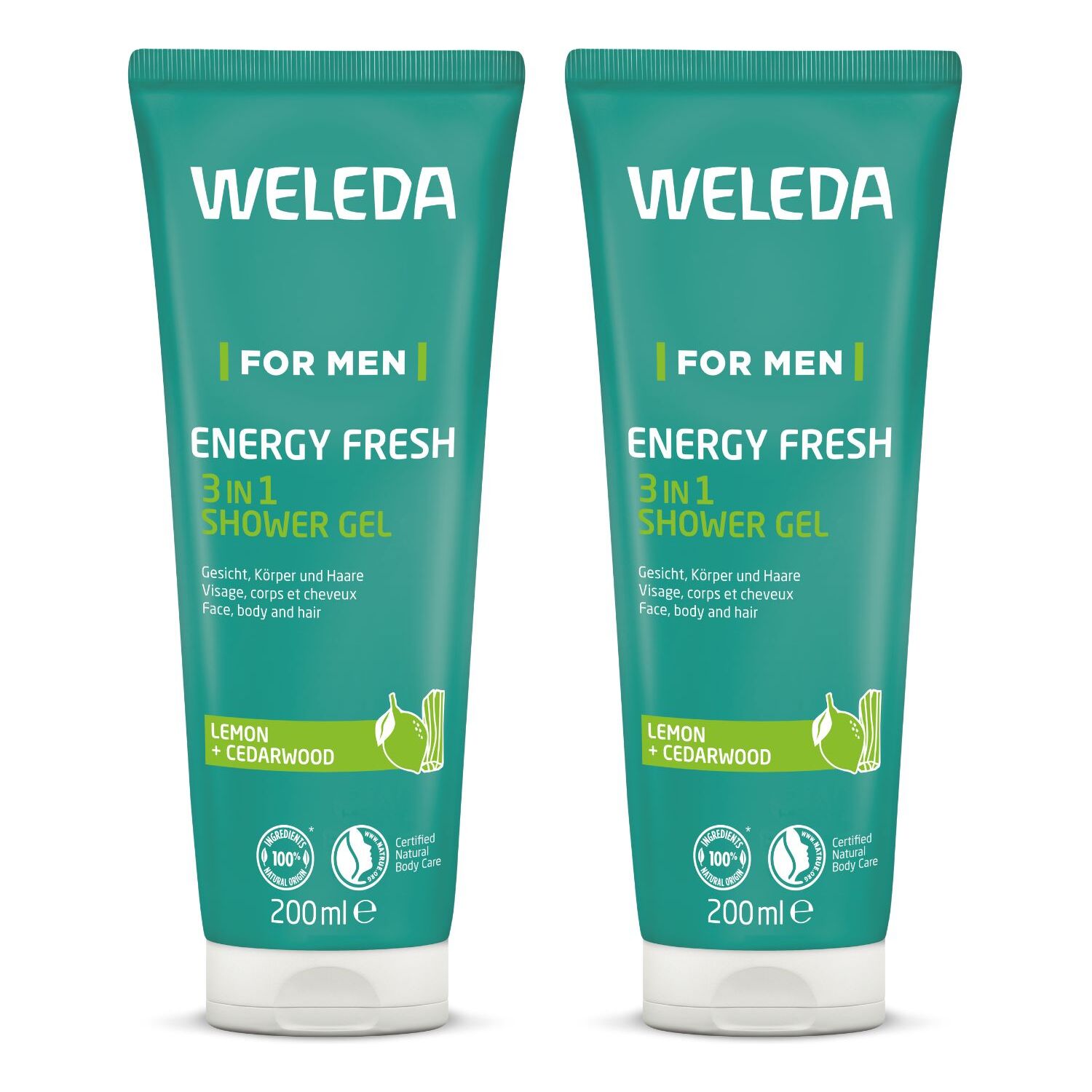 WELEDA - DUO Douche Homme Energy Fresh 3en1