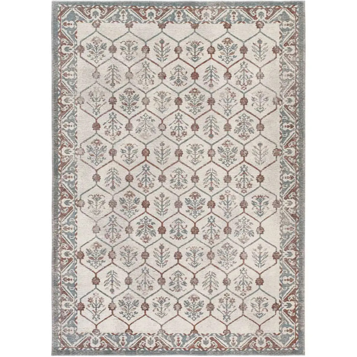 LUA Alfombra de exterior vintage azul y caldera, varias medidas disponibles.