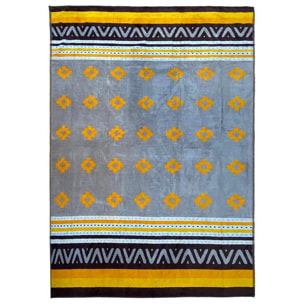 Serviette de plage éponge velours Jacquard - Macarena - 140x180cm - 400g/m²