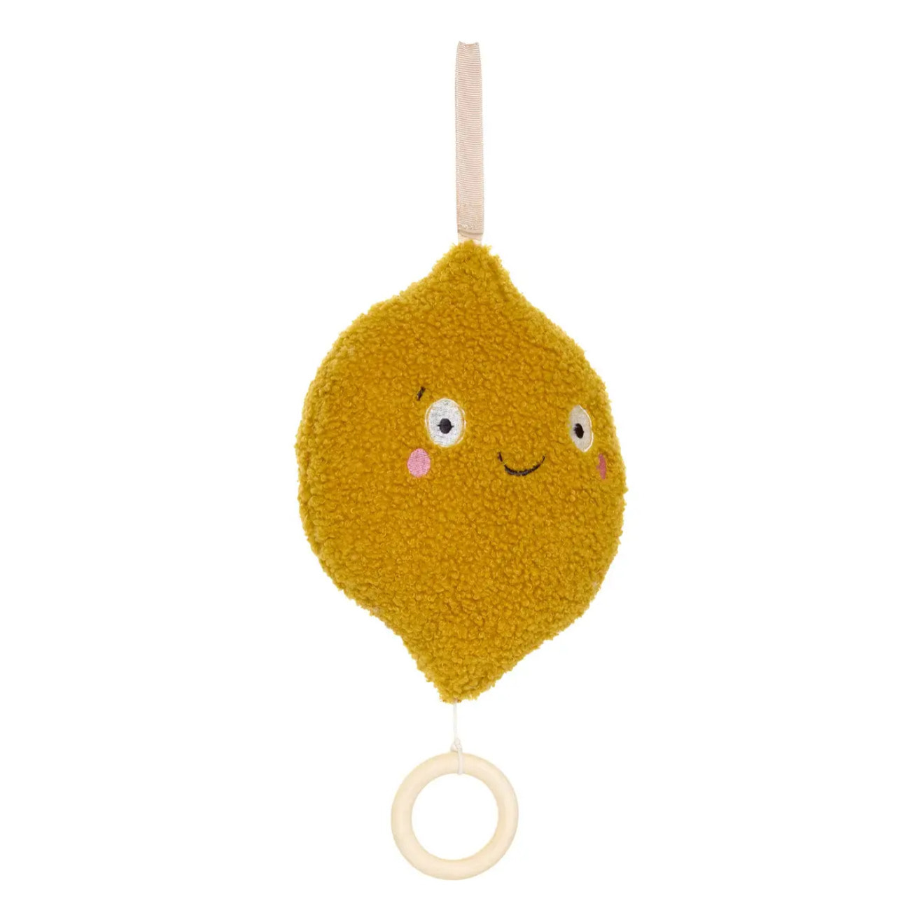 Coussin musical d'éveil Noa citron orange