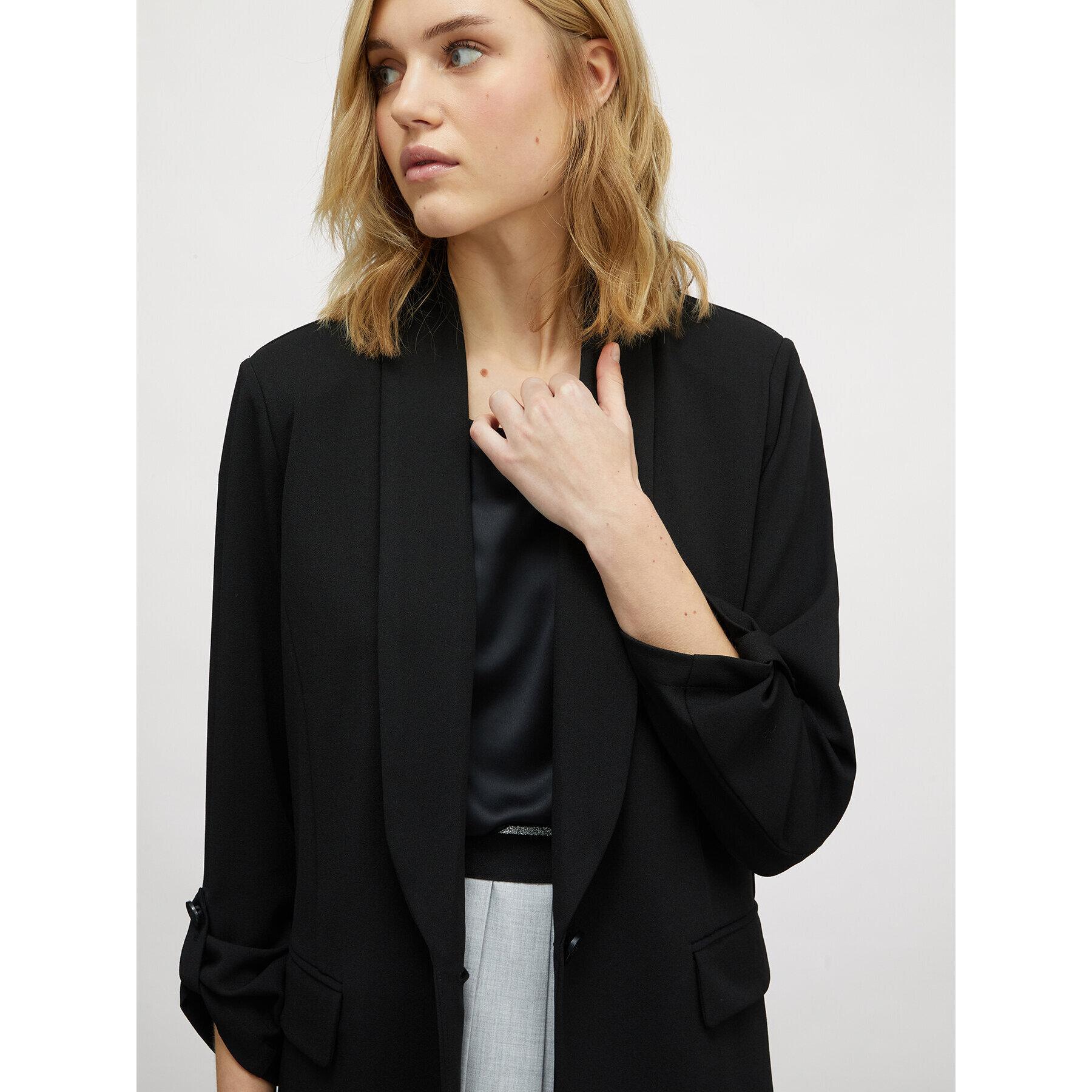 Motivi - Blazer amplio con abotonadura simple - Negro