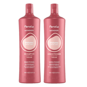 FANOLA Kit Wonder Volume Shampoo 1000ml + Conditioner 1000ml