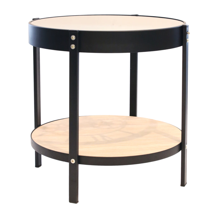 Table D Appoint Horloge 40.5x40.5x39cm