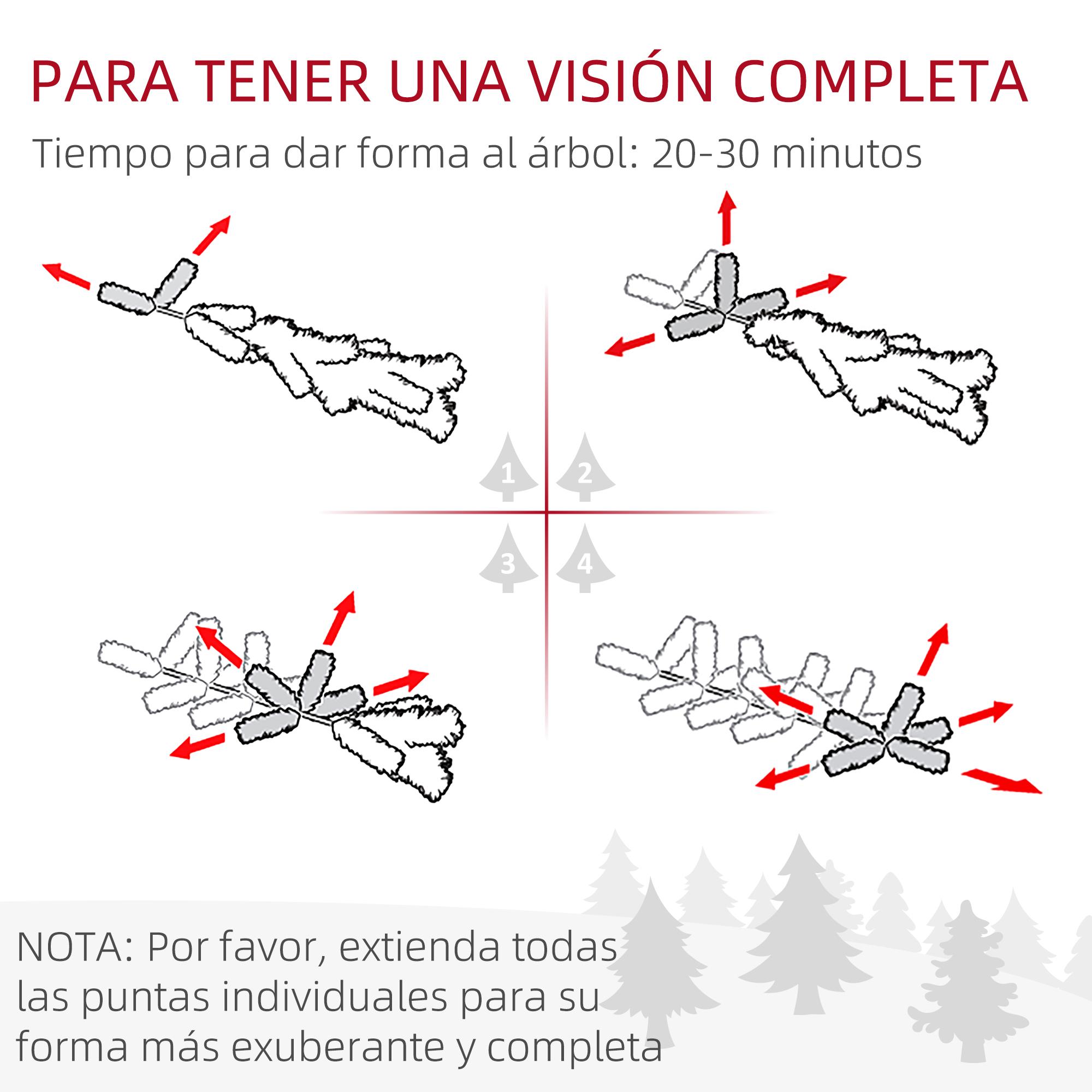 Árbol de Navidad Artificial 180 cm Árbol de Navidad Frondoso con 536 Ramas Apertura Automática y Base Cruzad de Madera Decoración para Interiores Ø90x180 cm Verde