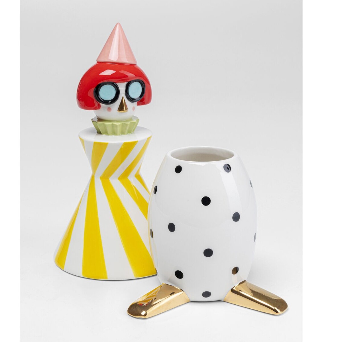 Boîte clown jaune 26cm Kare Design