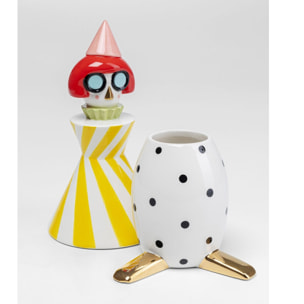 Boîte clown jaune 26cm Kare Design