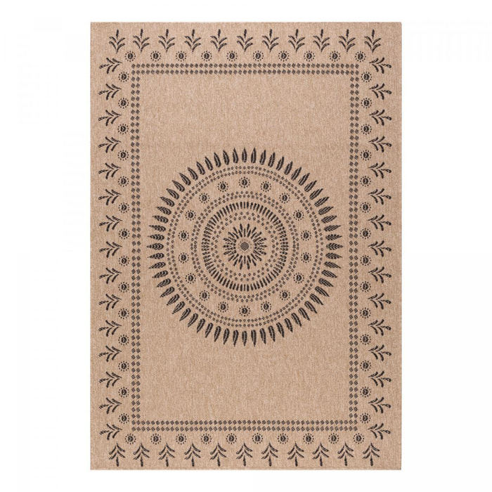 Tapis extérieur tissé kilim rond PAVE