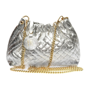 Borsa a spalla Anna Luchini Argentato