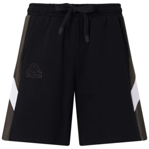 Kappa - Pantaloni Corti Uomo Nero - Logo Gnaco