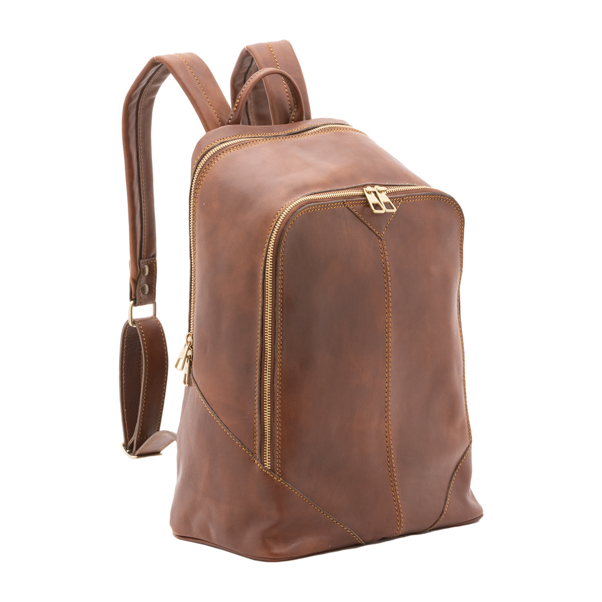 Zaino  unisex In Vera pelle Made in Italy 30x46x17 cm