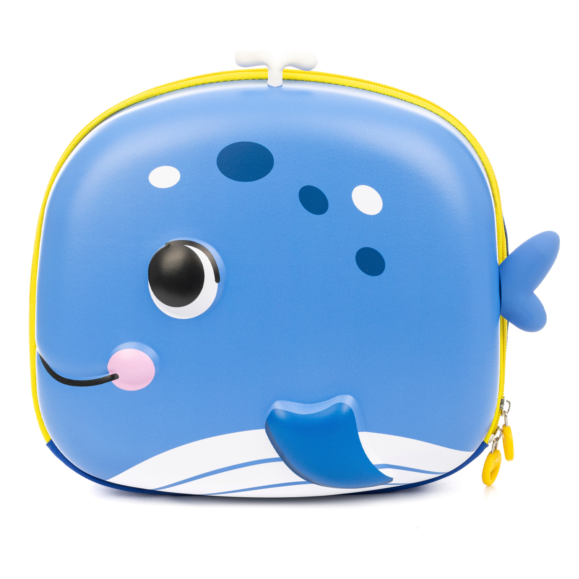 Mochila infantil con diseño de Ballena. Con respaldo y hombreras acolchados, transpirables y ajustables.