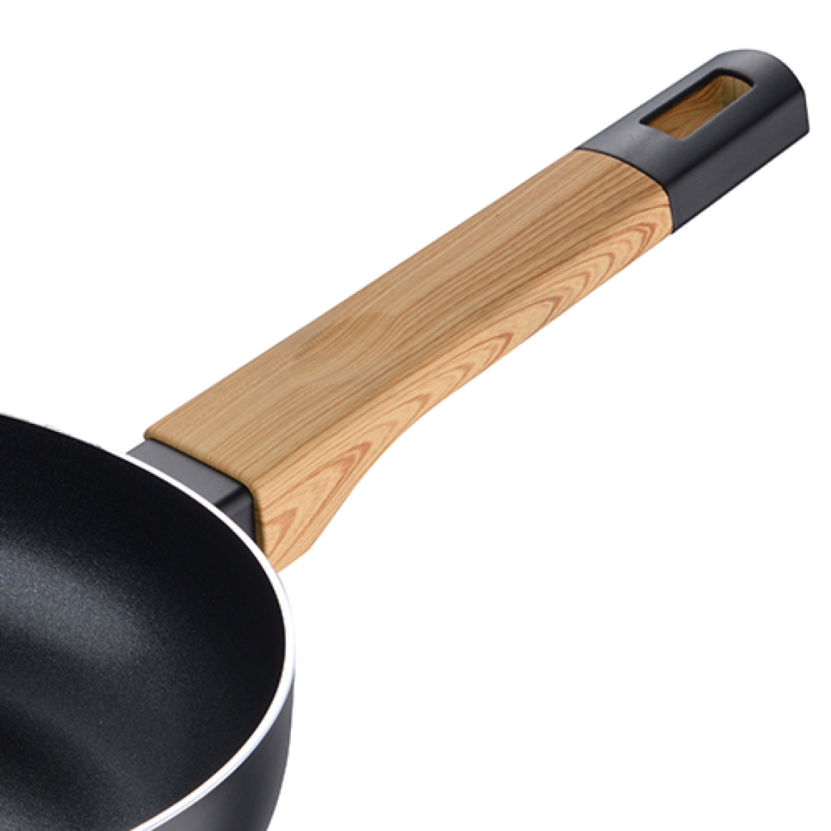 Sartén 24X5.8CM aluminio prensado Bergner Earth Black