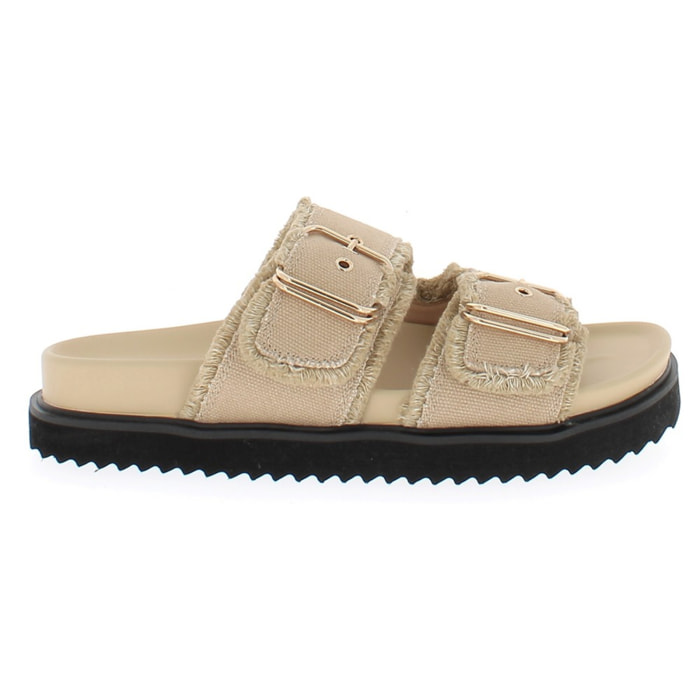 Armata di Mare Scarpe Donna Ciabatte con Doppia Fibbia AMD S61H39 Marzipan