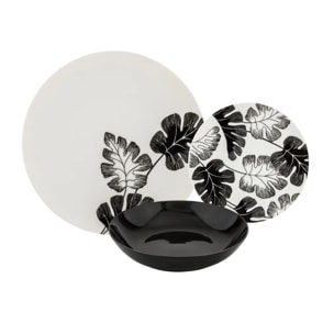 Service de table 18 pièces en porcelaine fine