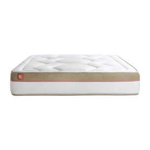 Matelas Mémoire de forme - Confort ferme et accueil enveloppant - 30 d'épaisseur, 7 zones de confort - Maxi Epaisseur - 2 places
