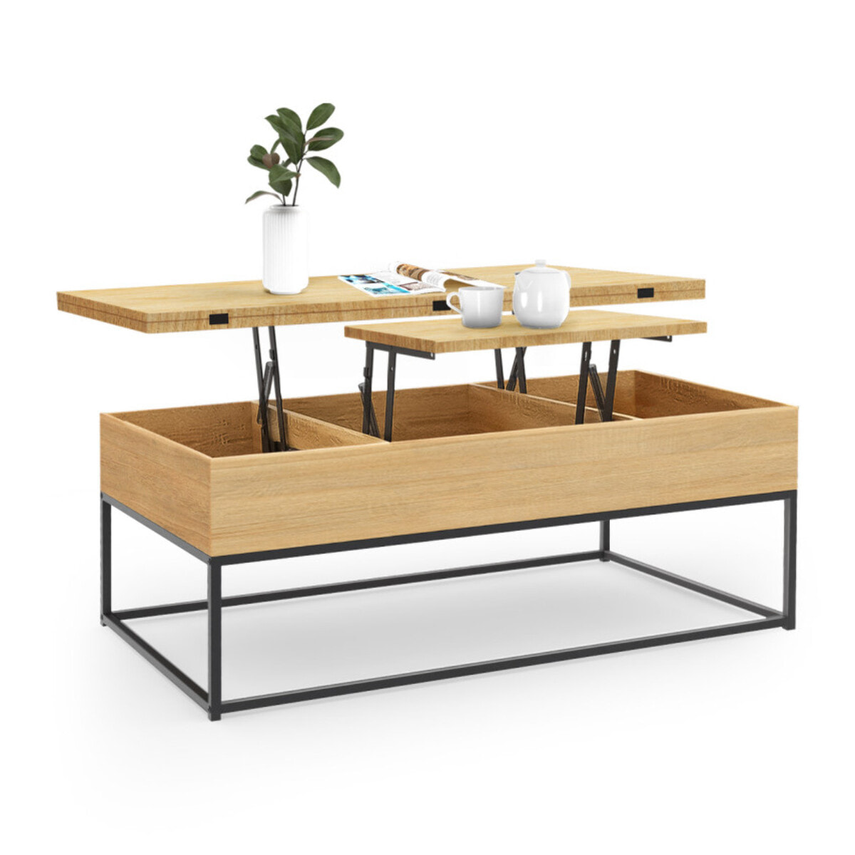 Table basse Memphis relevable et dépliante