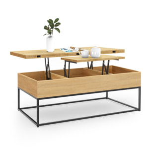 Table basse Memphis relevable et dépliante
