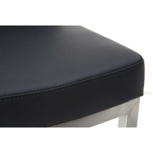 Tabouret de bar design noir KYLE