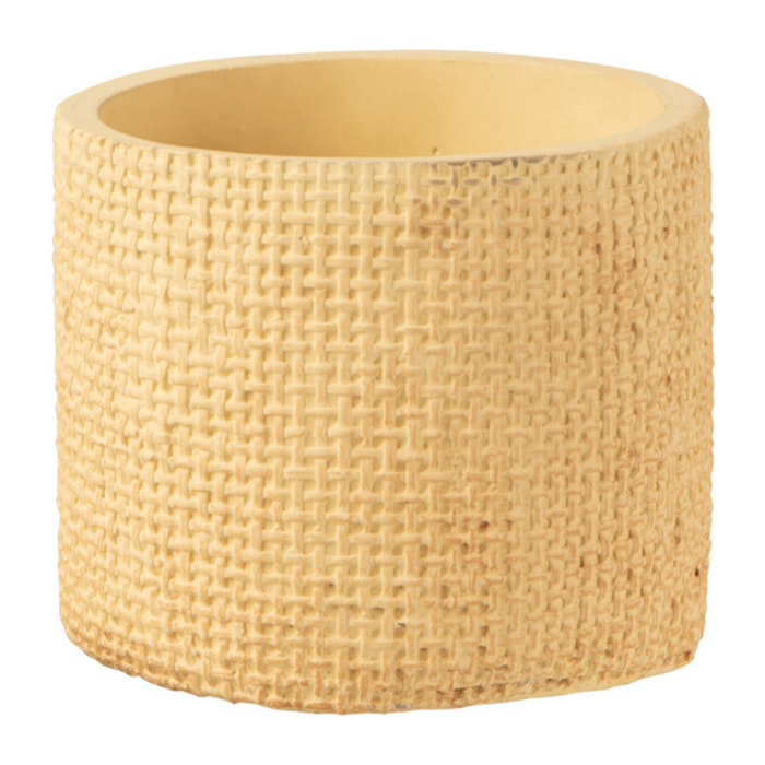J-Line cache-pot Sunny - ciment - beige - extra small - 2 pièces - Ø 13.5 cm