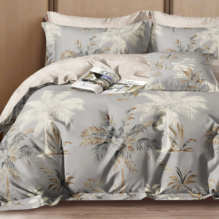 Parure housse de couette 100% percale de coton - sélénore