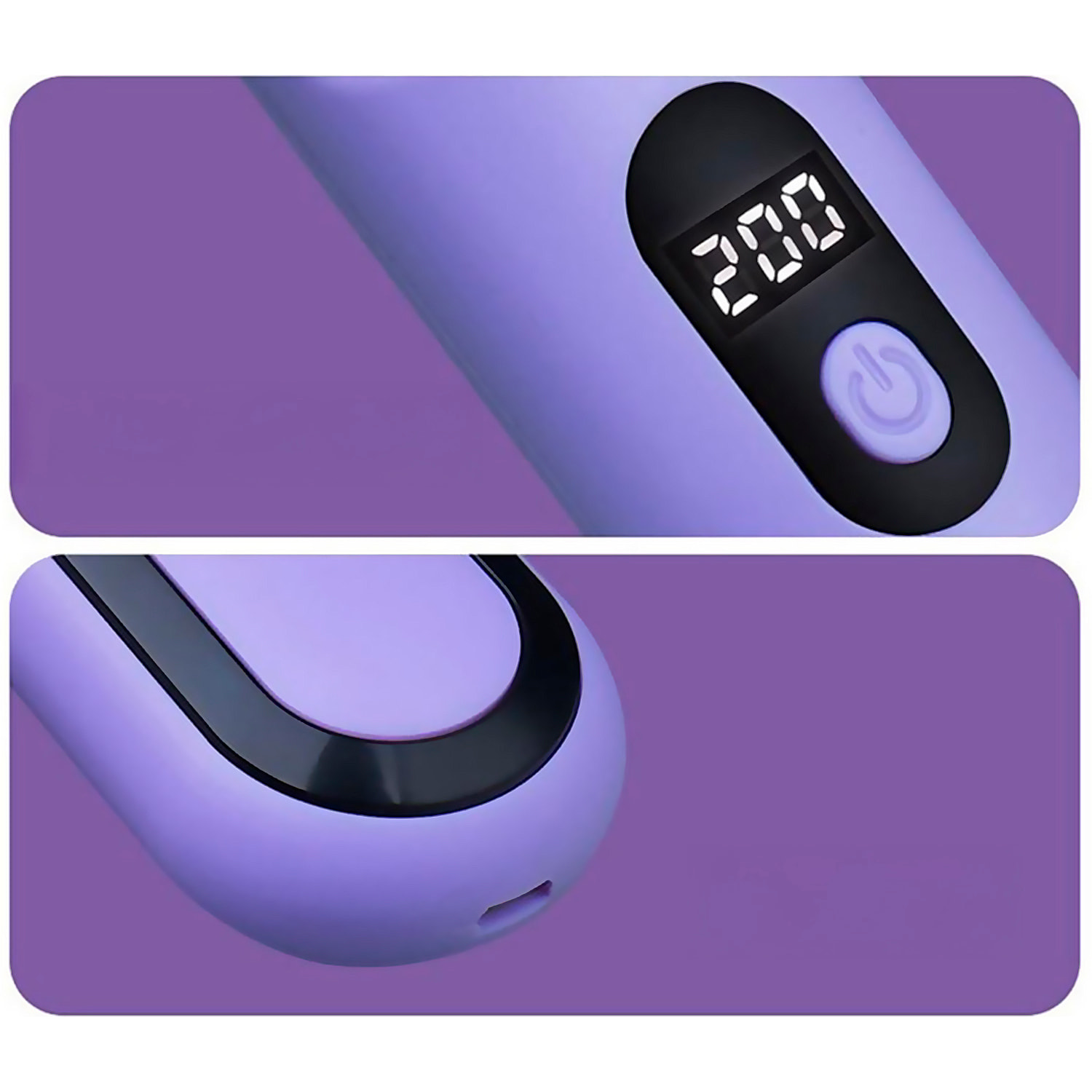 Spazzola lisciatrice wireless con 3 livelli di temperatura, tecnologia in ceramica e blocco dell'umidità. Con batteria ricaricabile da 2000mAh.