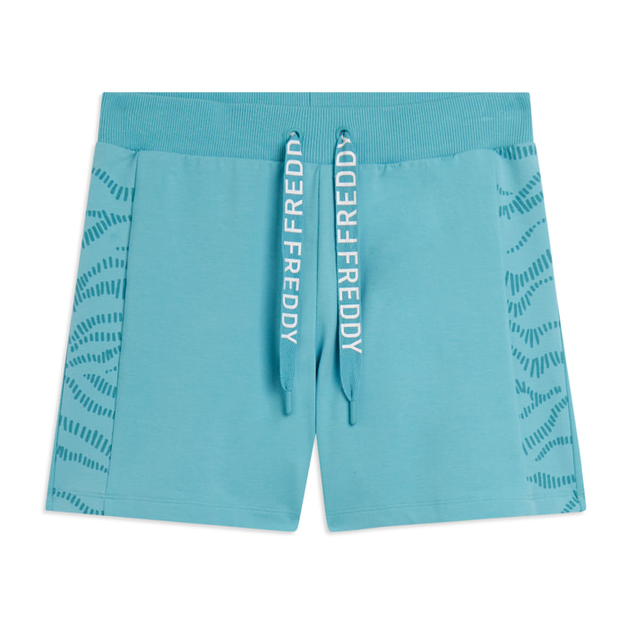 Pantaloni Shorts con Motivo Grafico e Logo FREDDY