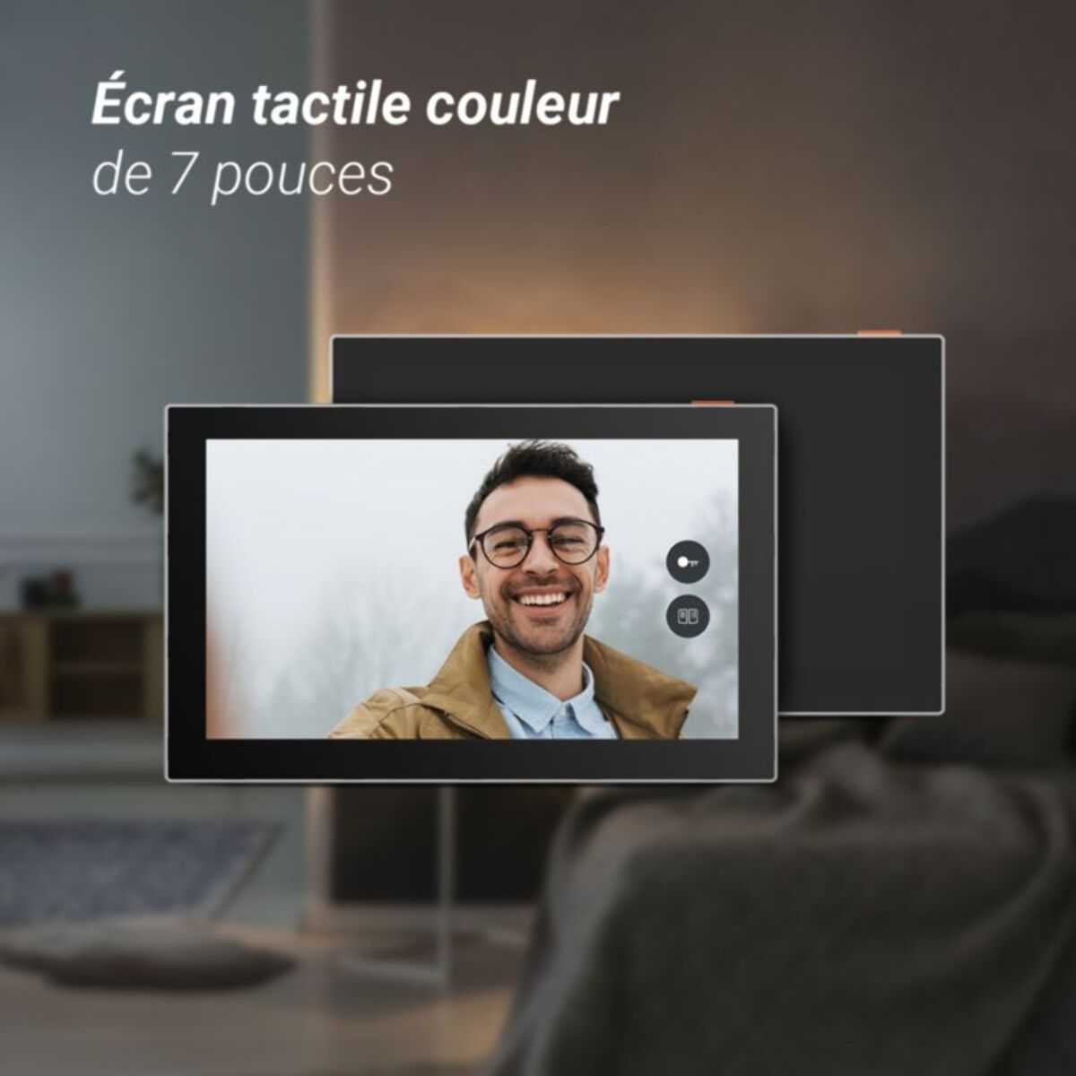 Sonnette connectée EZVIZ EP7-2K/Connecté ss fil+ panneau solaire