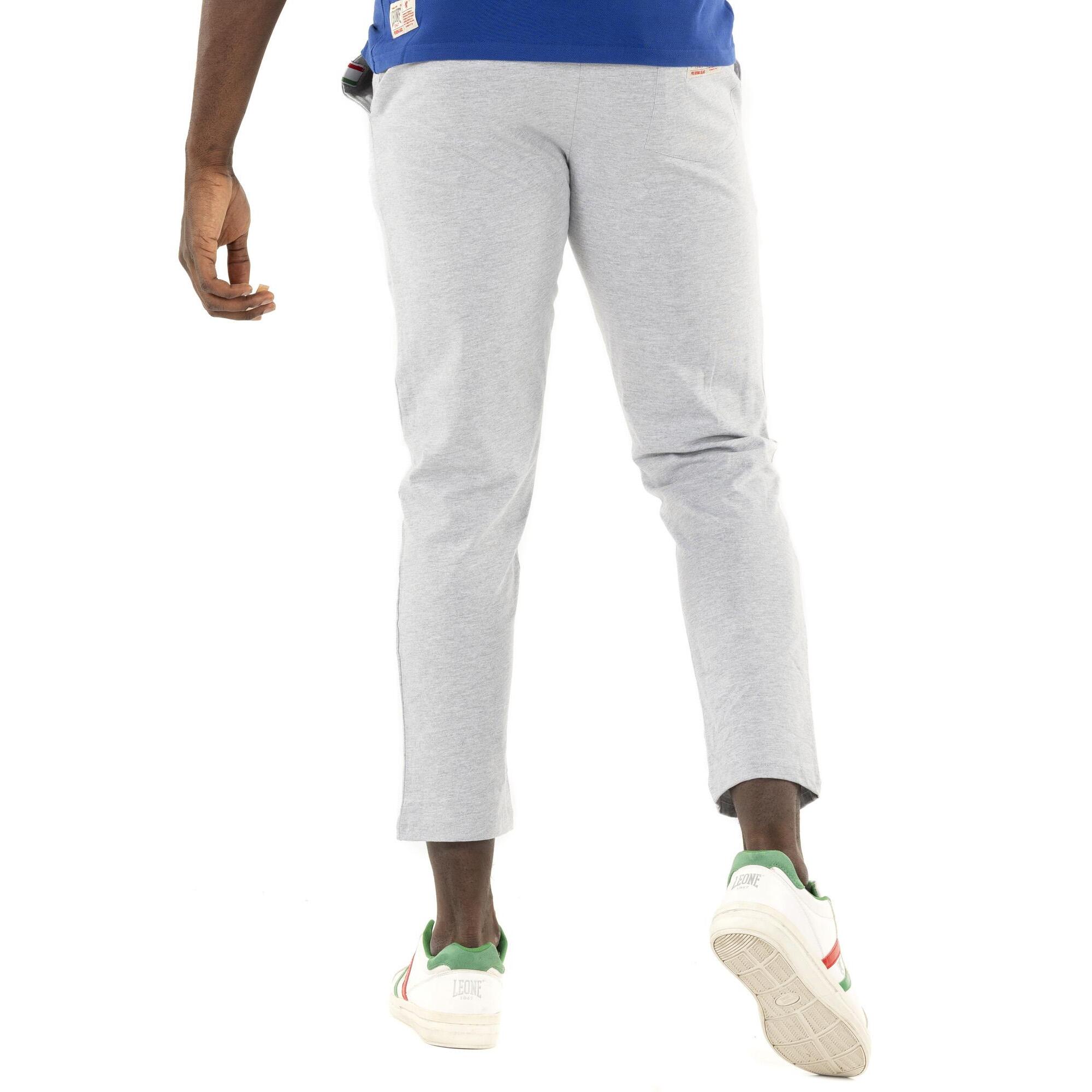 Pantaloni dritti in heavy jersey da uomo Logo Basic