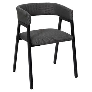 Fauteuil Design Atome Gris - Lot De 2