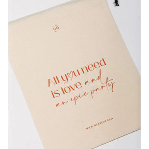 Bolsa tela tegalo "All you need is love"