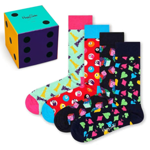 Set de 4 pares de calcetines - diseño "Game Night"