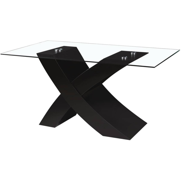 Table repas "Mona" - 150 x 90 x 74 cm - Noir