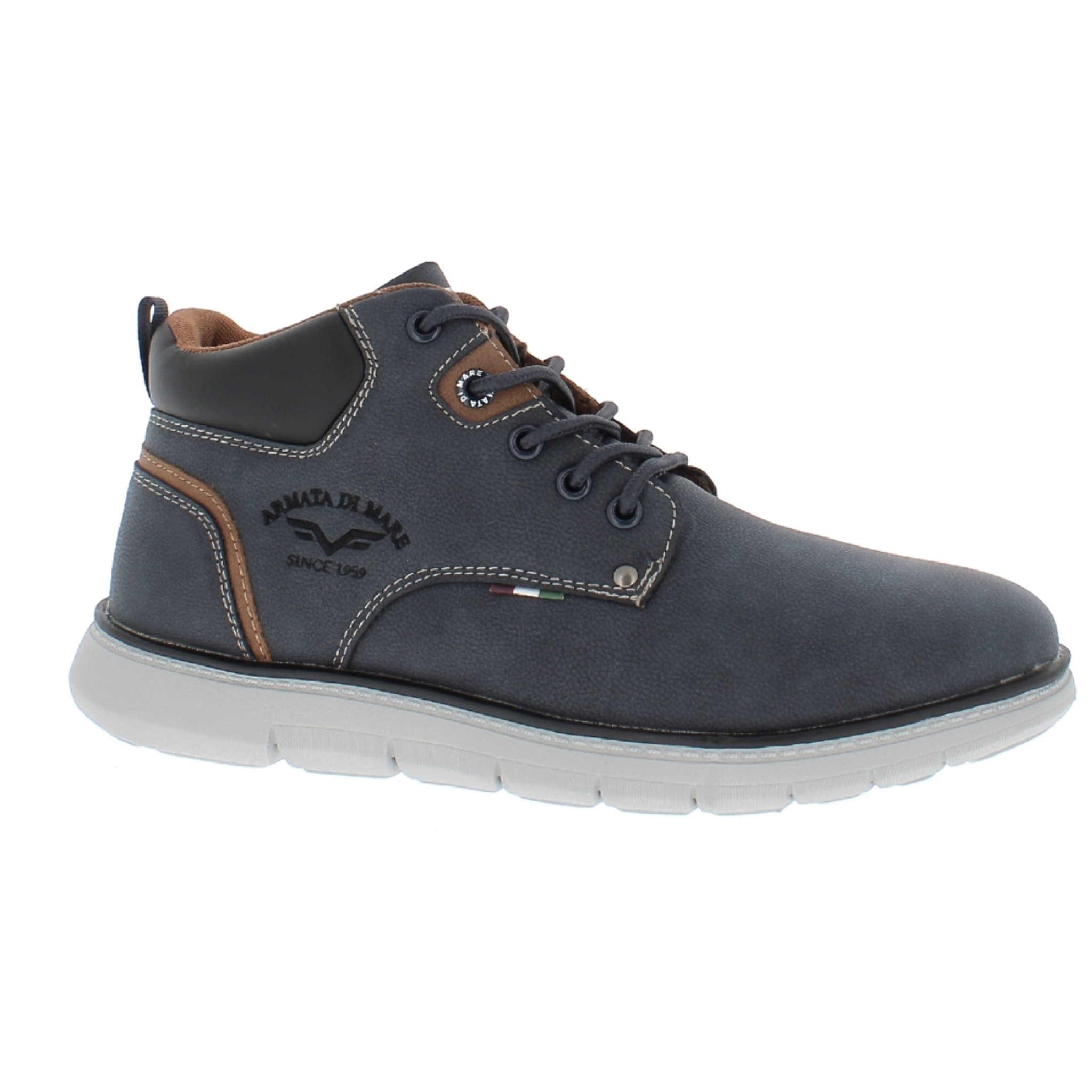 Armata di Mare Armata di Mare Scarpe Uomo Stivaletti Casual Stringati con Soletta Rimovibile in Memory Foam AMU W24L633 Navy Privalia