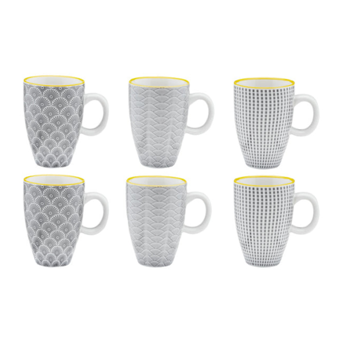 Tasse PATTERN 9cl - 6 pièces - Eclipse
