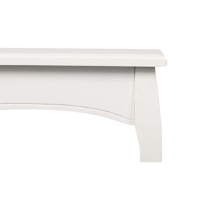 Consola Blanco Con Tapa Blanca 110x25x80 Cm