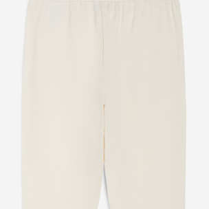 Pantaloni donna in jersey stretch con dettagli tropical