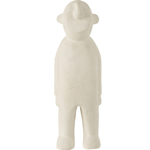 J-Line Statuette Ngurah - bois - blanc - medium