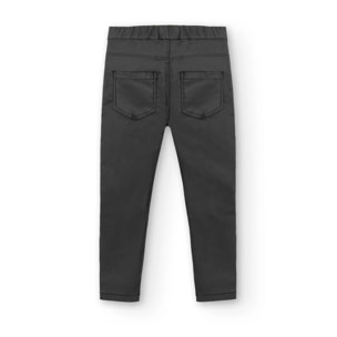 Pantaloni Da Bambina Con Dettaglio Cuore Nero