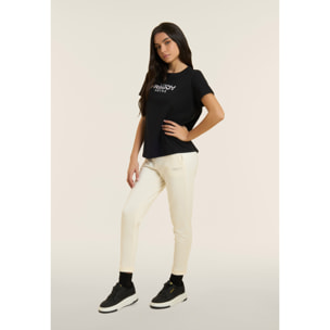 T-shirt Comfort Fit con Logo FREDDY e Slogan "Time Shine"