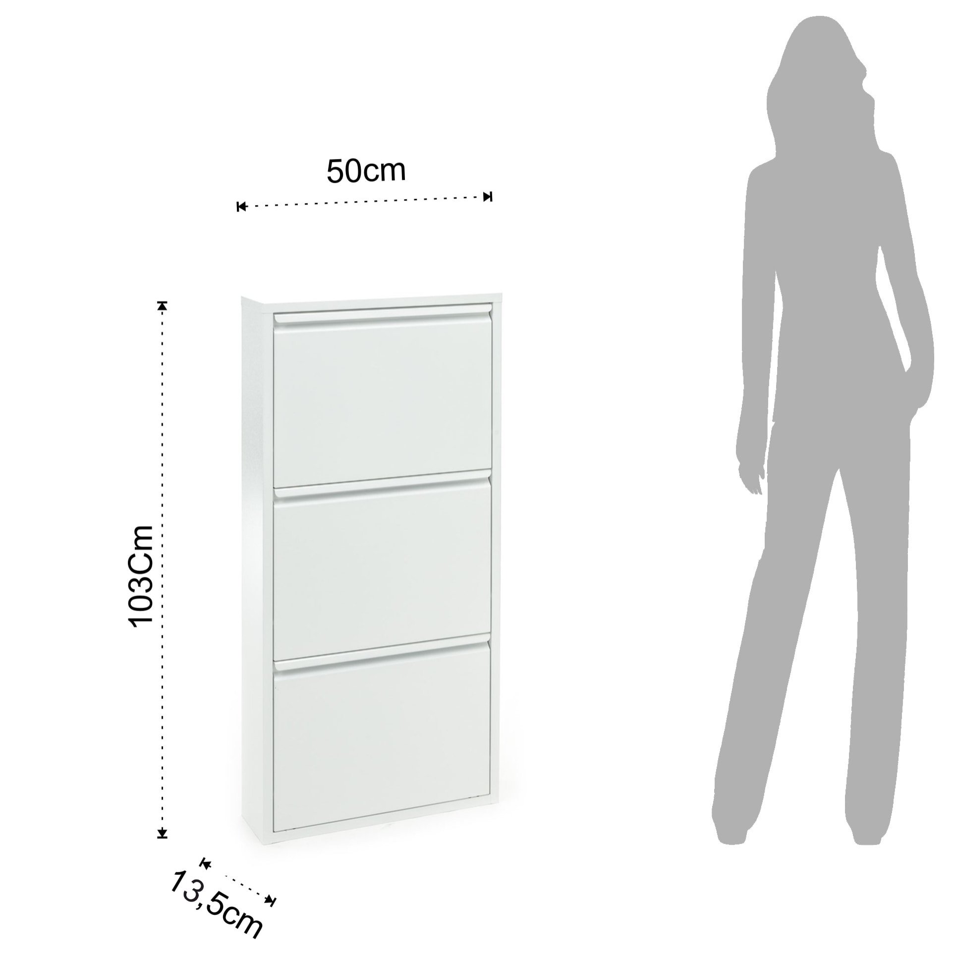 Tomasucci 3/a un meuble à chaussures SANDY BLANC