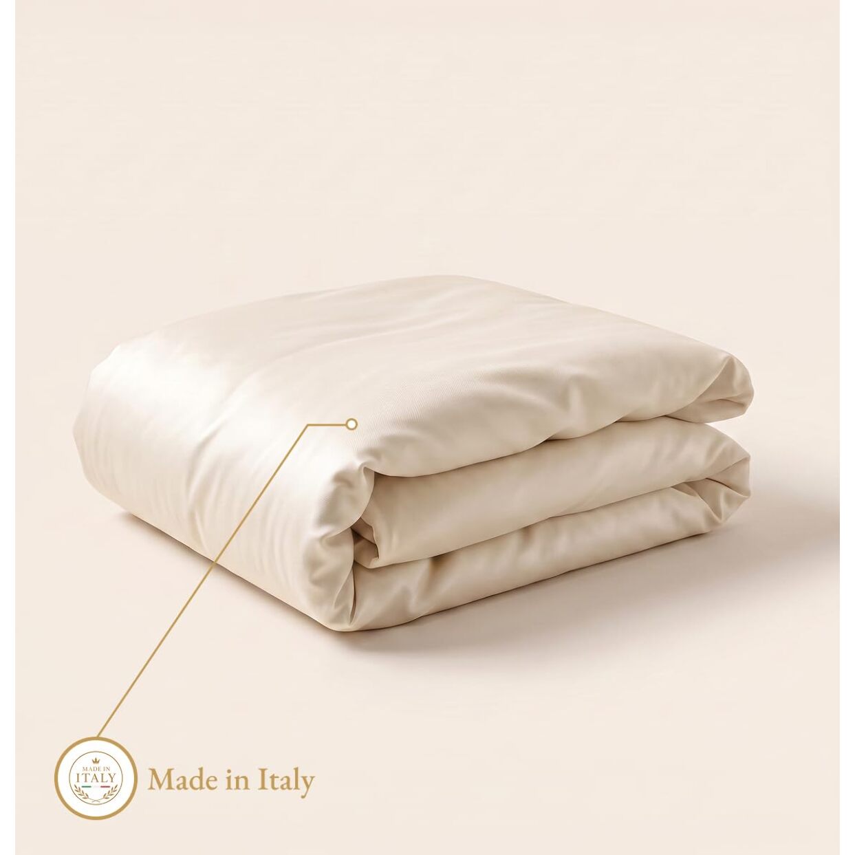 Sacco copripiumino in raso di cotone - beige
