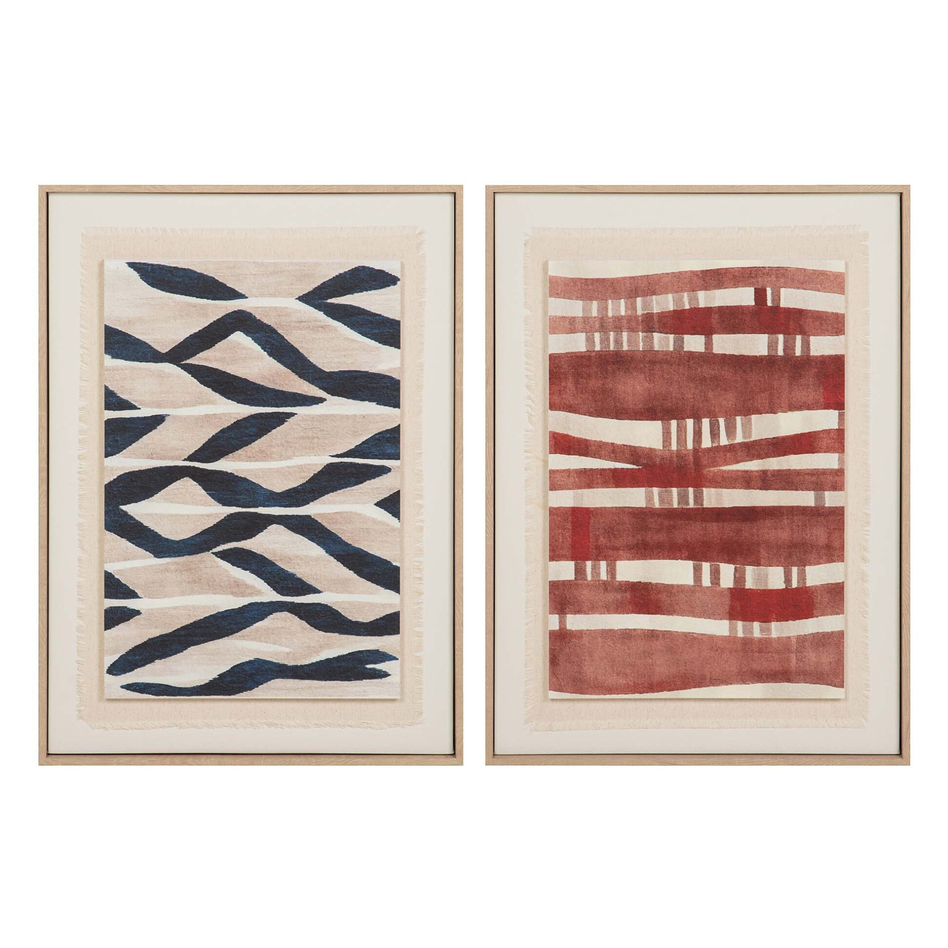 Set 2 Cuadros Con Relieve 50x3x70 Cm