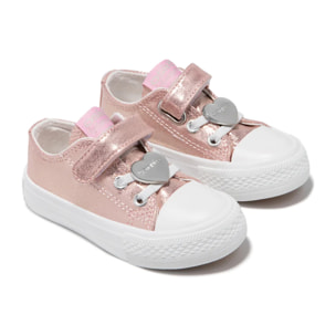 Zapatillas De Bebé Lona Rosa