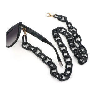 Occhiali da sole OCEAN NEW ERA 4 - montatura nera lucida con lenti grigie sfumate