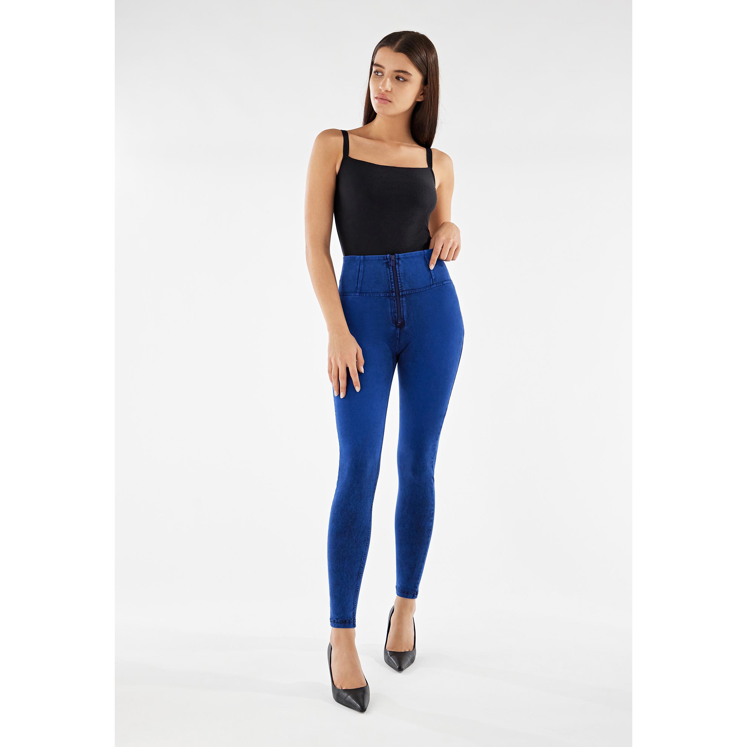 Jeggings push up WR.UP® superskinny vita alta tintura blu