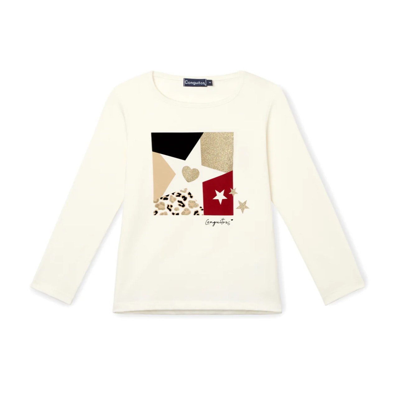 Camiseta Niña Manga Larga Estampado Estrella