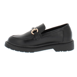 Armata di Mare Scarpe Mocassini Donna Fibbia con Soletta in Memory Foam AMD W42H64 Black