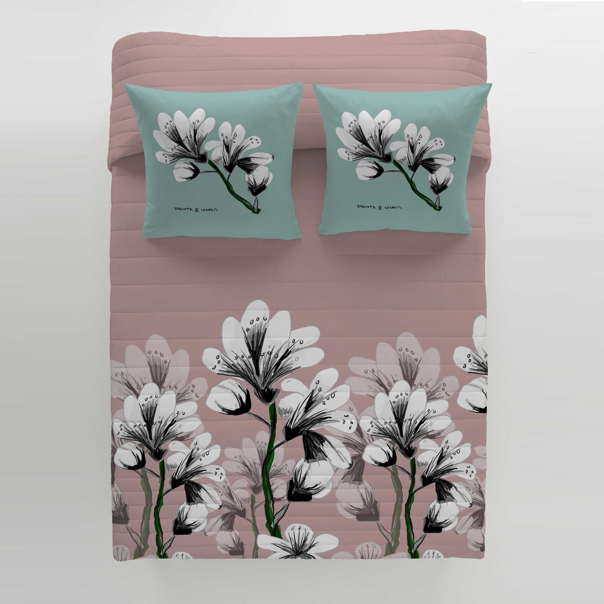 Devota&Lomba - Colcha Bouti Estampada - 100% Algodón - 70 gr/m² - Rian