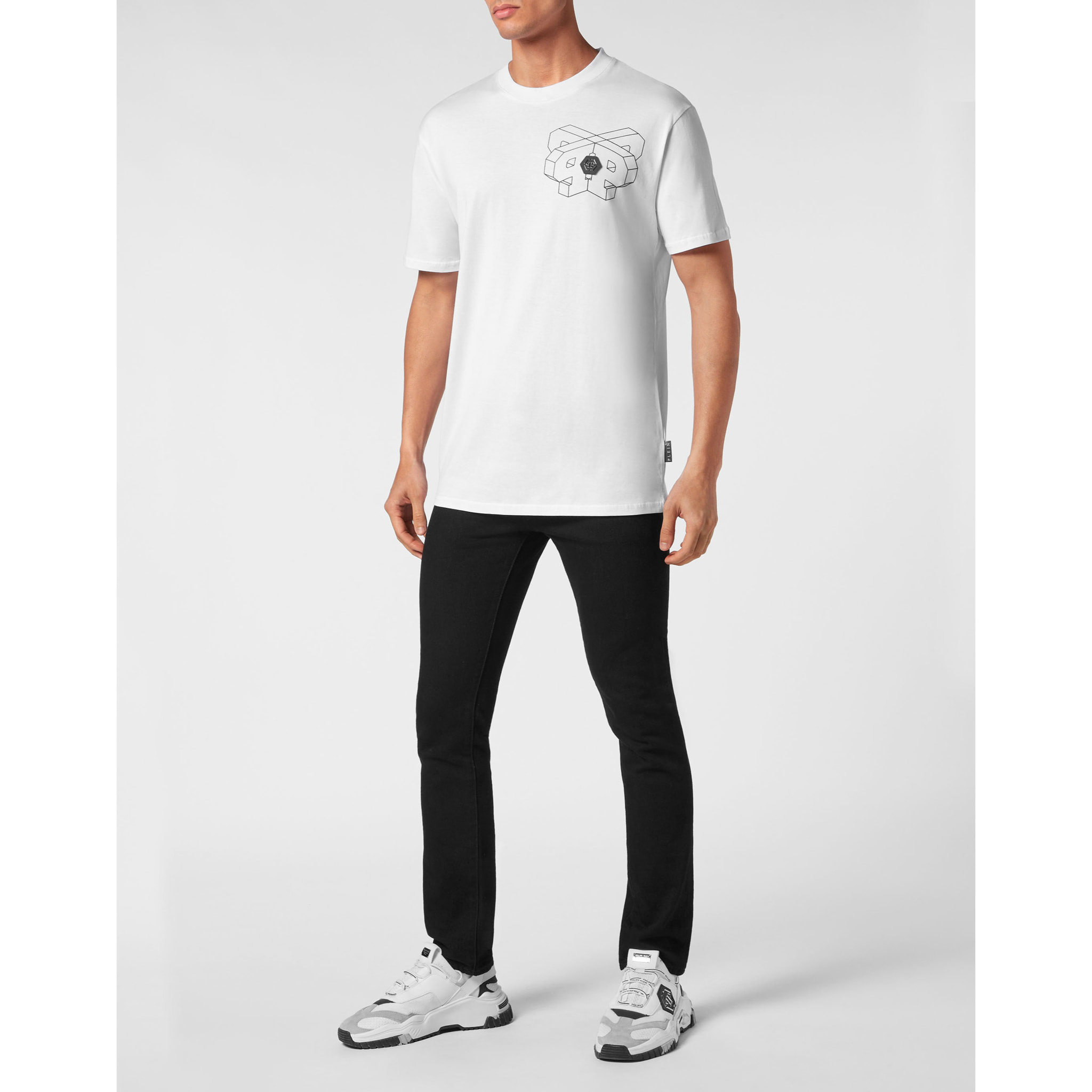 PHILIPP PLEIN Camiseta de cuello redondo y manga corta